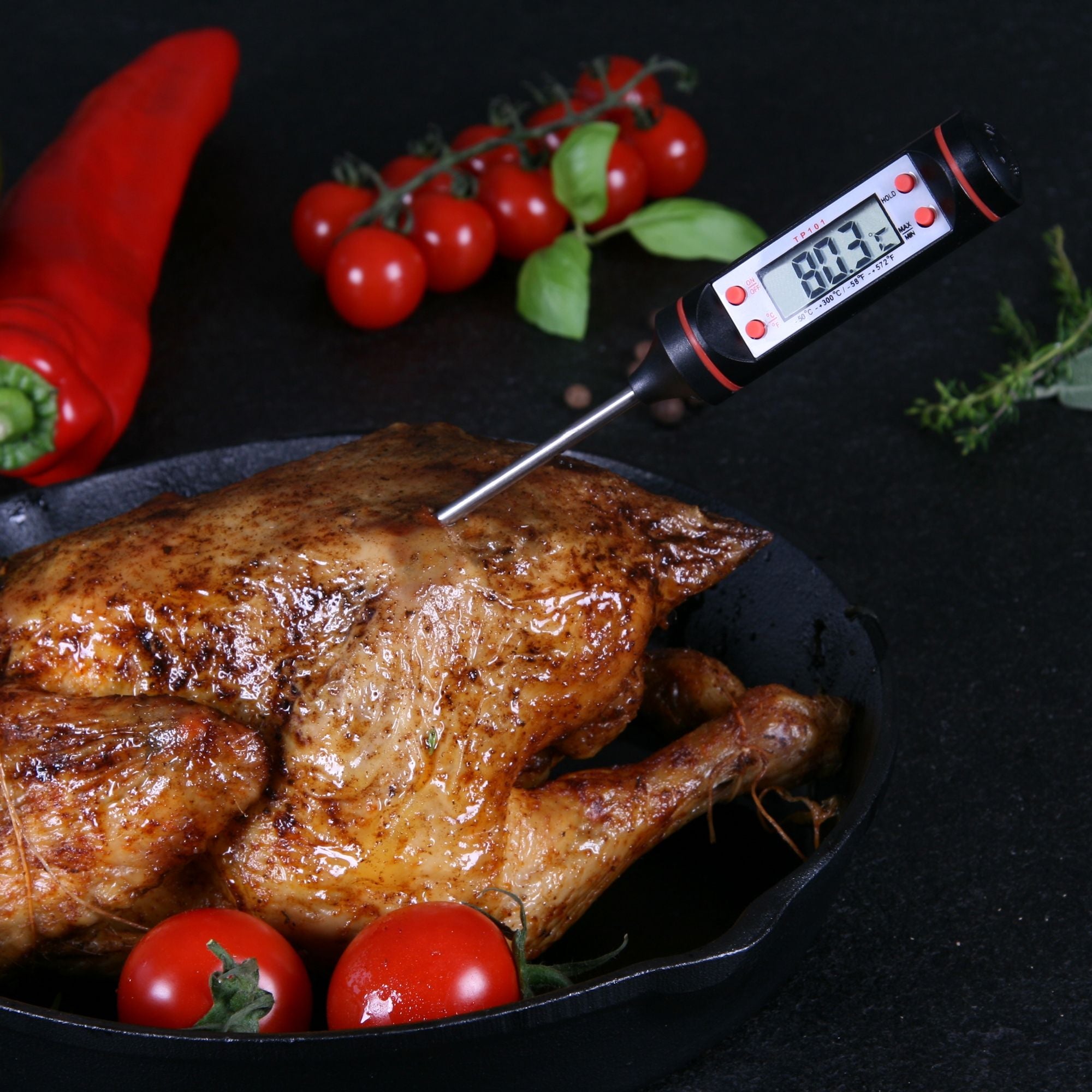 Grillthermometer, digital, -40°C bis 300°C