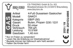 Gaskocher, Gusseisen, 1-Ring-Gasbrenner, 55 x 40 x 18,5 cm, 10,5 kW