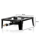 Gas cooker, cast iron, 1-ring gas burner, 40 x 40 x 15 cm, 7 kW