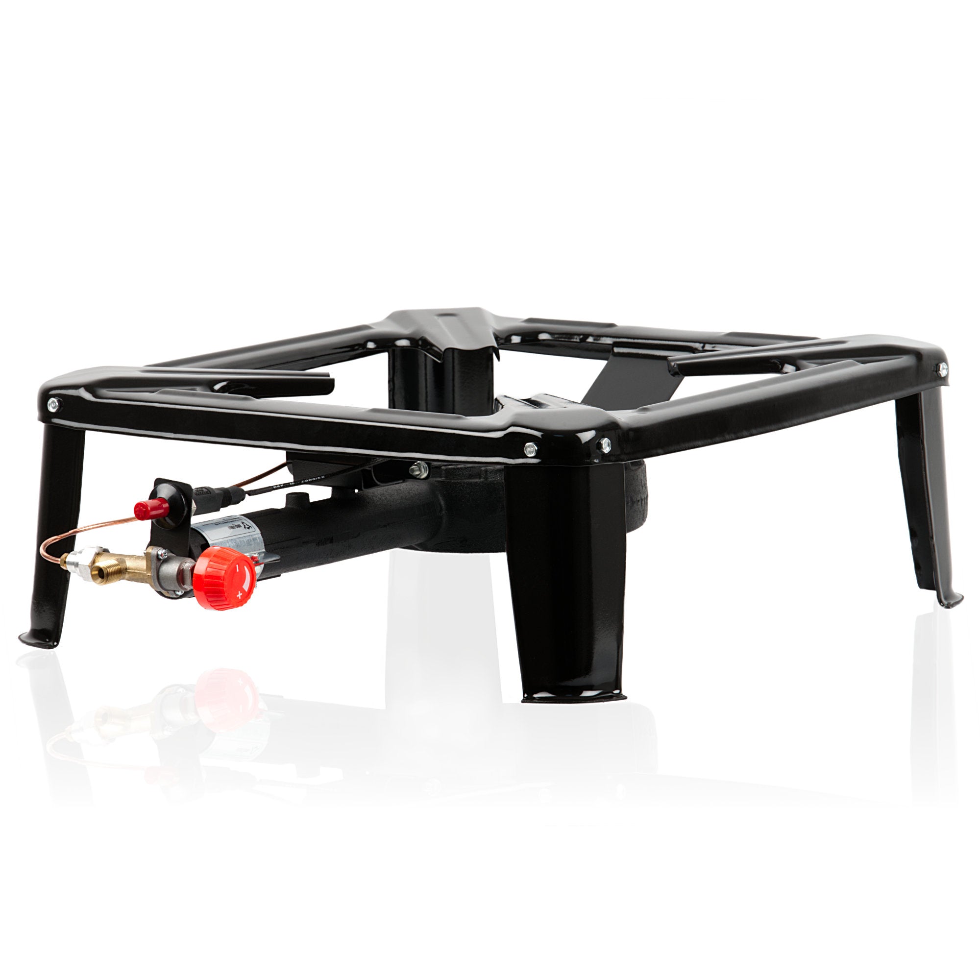 Gas cooker, cast iron, 1-ring gas burner, with piezo igniter, 40 x 40 x 15 cm