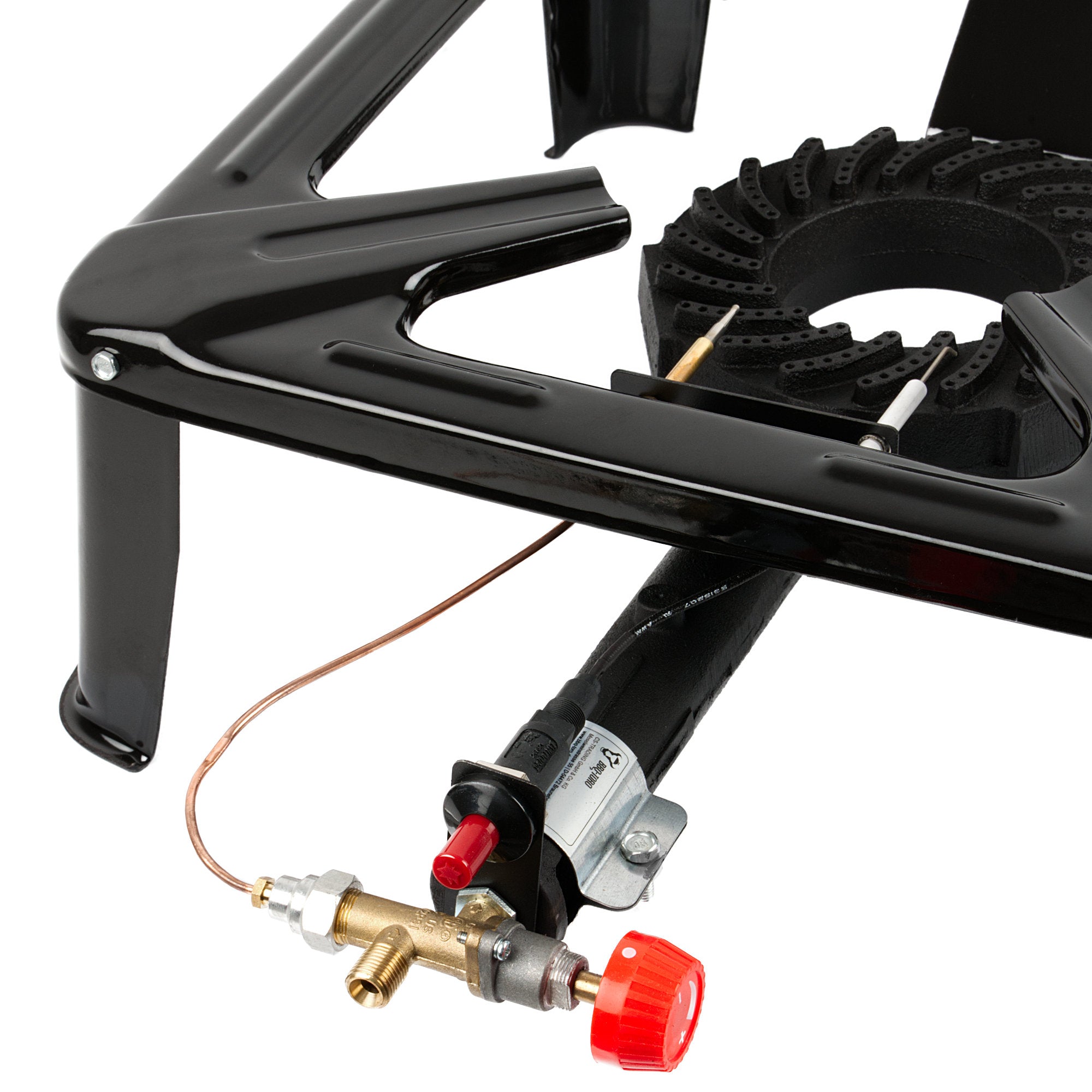 Gas cooker, cast iron, 1-ring gas burner, with piezo igniter, 40 x 40 x 15 cm