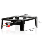 Gas cooker, cast iron, 1-ring gas burner, with piezo igniter, 40 x 40 x 15 cm