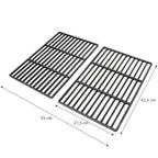 Grillrost, Gusseisen, 2er Set, 55 x 41,5 cm