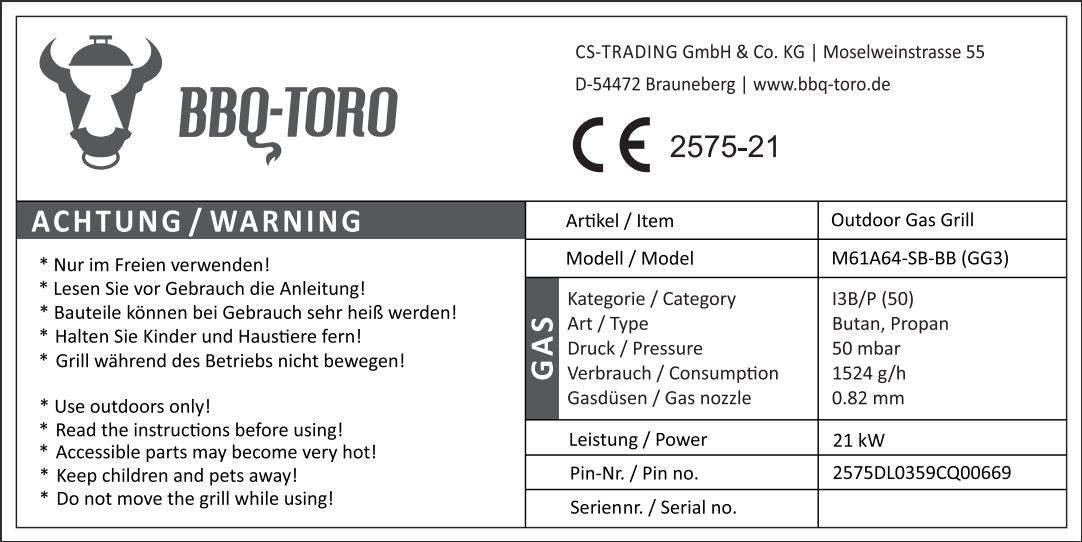 Barbecue à gaz en acier inoxydable, comprenant 4 brûleurs, 1 brûleur latéral et 1 brûleur infrarouge.