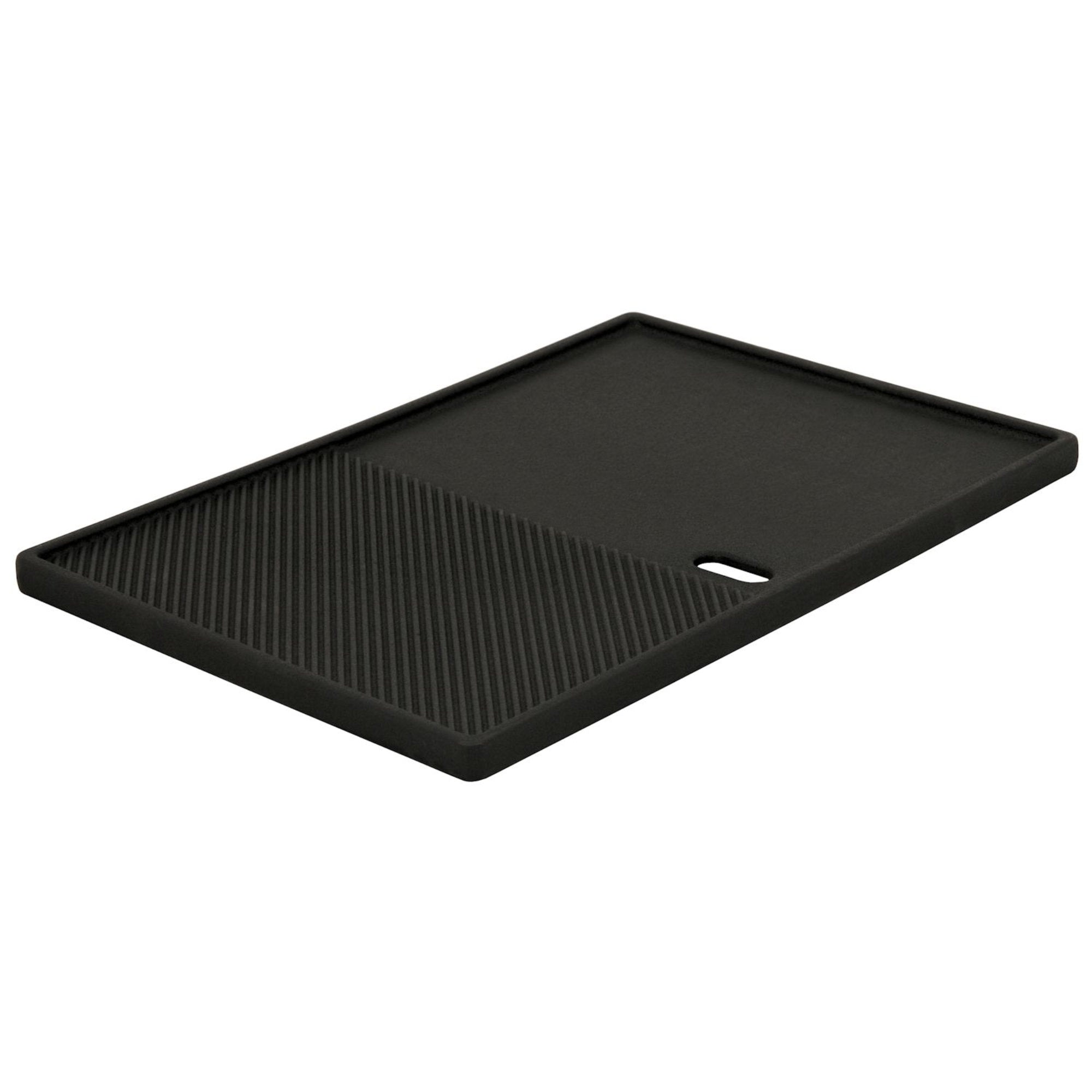 Plaque de cuisson réversible, 39 x 26,5 cm, en fonte émaillée.