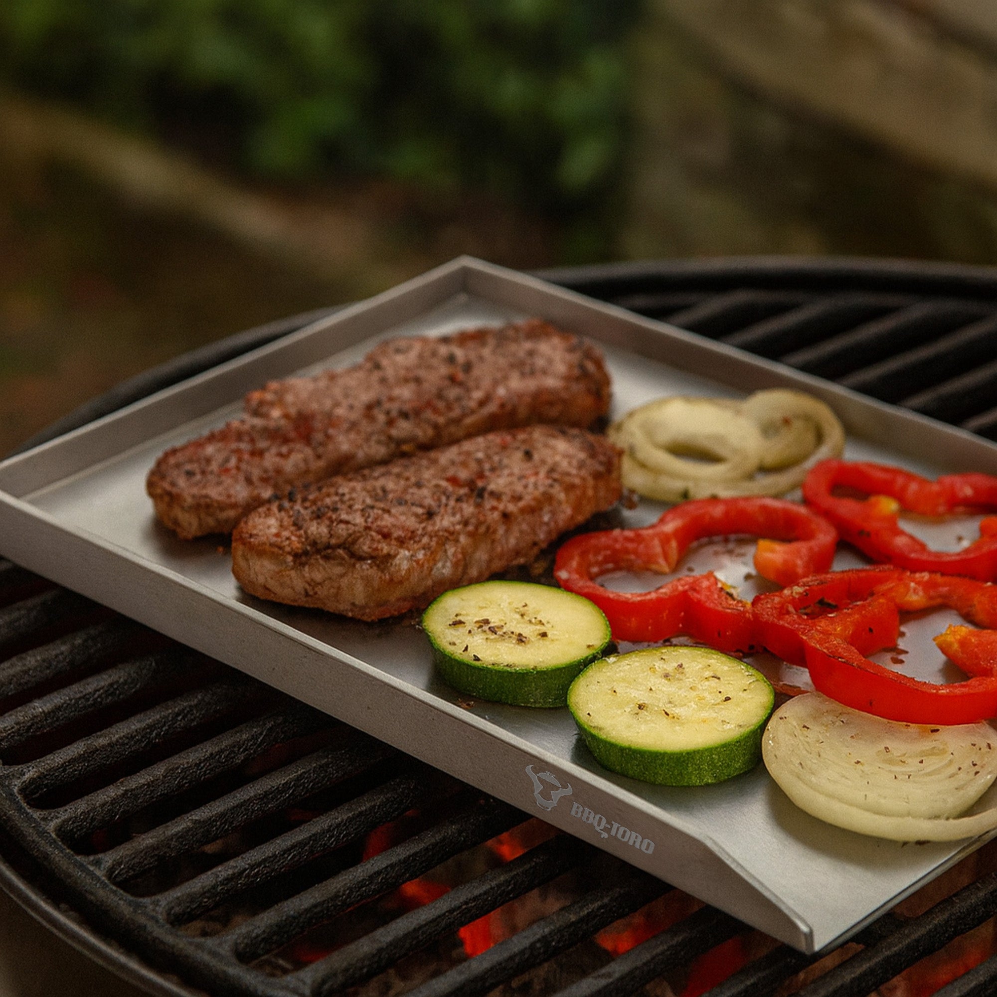 Plancha, Edelstahl, Grillschale