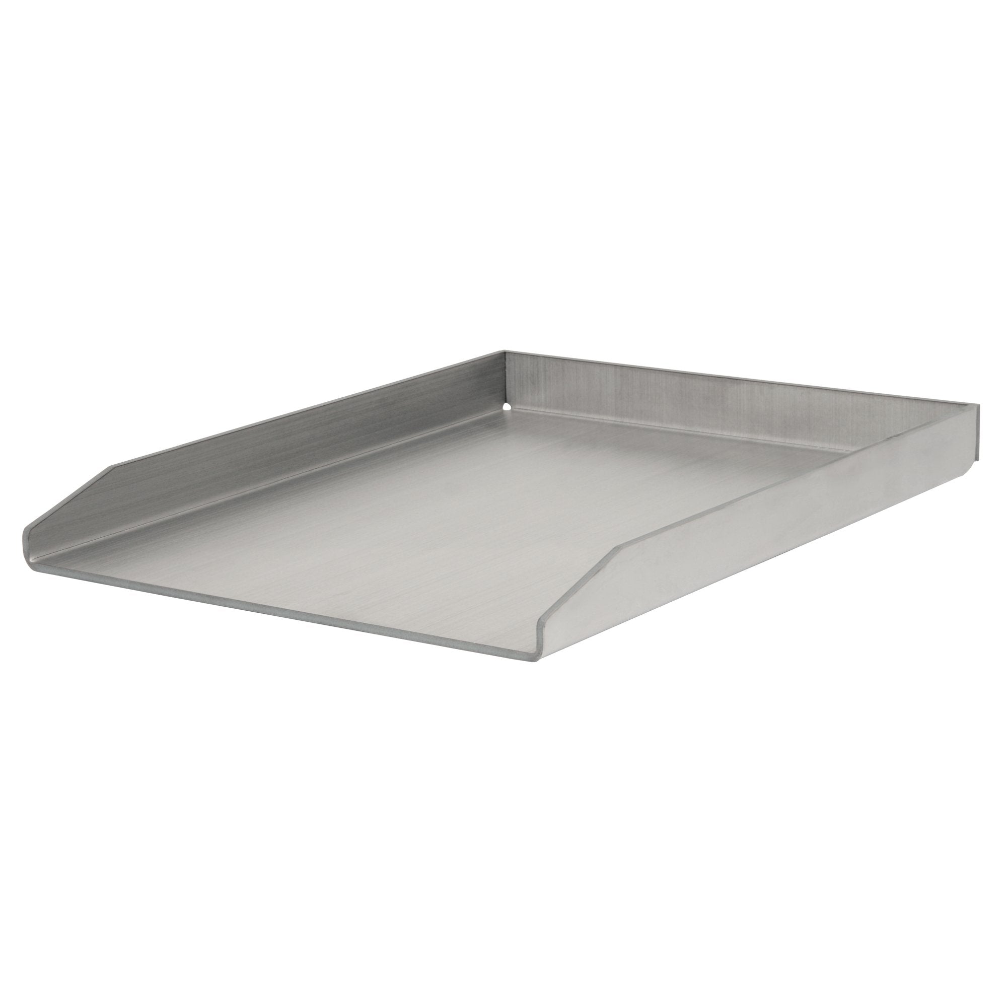 Plancha, Edelstahl, mit Eckenablauf, Grillschale
