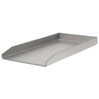 Plancha, Edelstahl, mit Eckenablauf, Grillschale