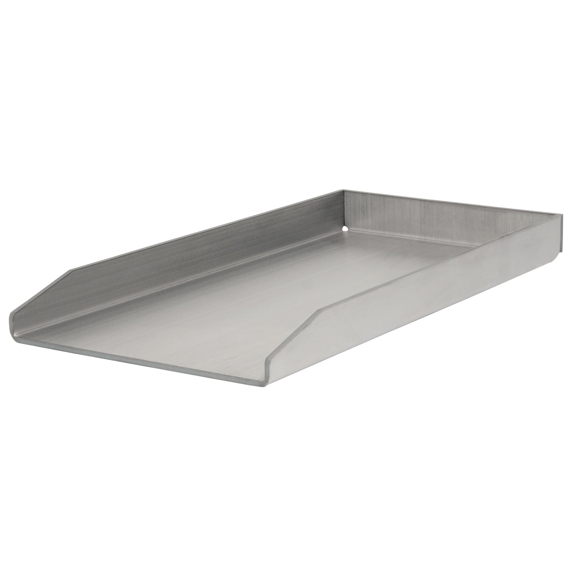 Plancha, Edelstahl, mit Eckenablauf, Grillschale