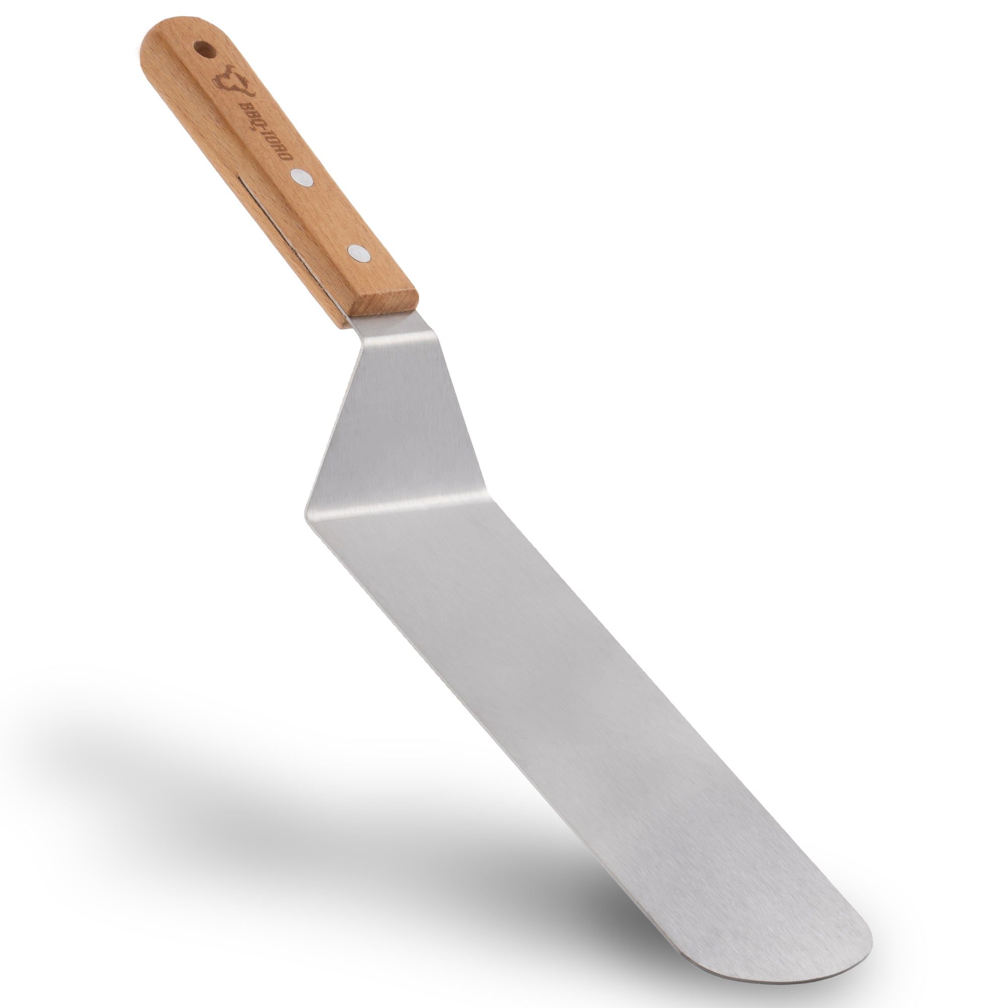 Plancha en acier inoxydable, comprenant spatule et rigole d'égouttage, plateau de cuisson