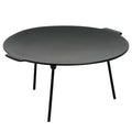 Plaque de cuisson en fonte, à 3 pieds, ronde