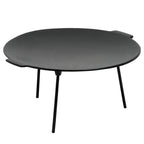 Plaque de cuisson en fonte, à 3 pieds, ronde