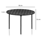 Grillrost, Gusseisen, mit 3 Beinen, rund