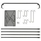 Grillschaukel, 10-teilig, inkl. 8 Haken
