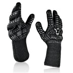 Grillhandschuhe, 2er Set, feuerfest bis 800 °C, Anti-Rutsch