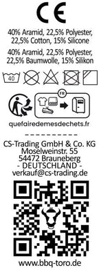 Grillhandschuhe, 2er Set, feuerfest bis 800 °C, Anti-Rutsch