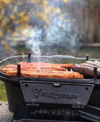 Grill pot, 50 x 25 x 23 cm, cast iron, including grill grate, Hibachi style