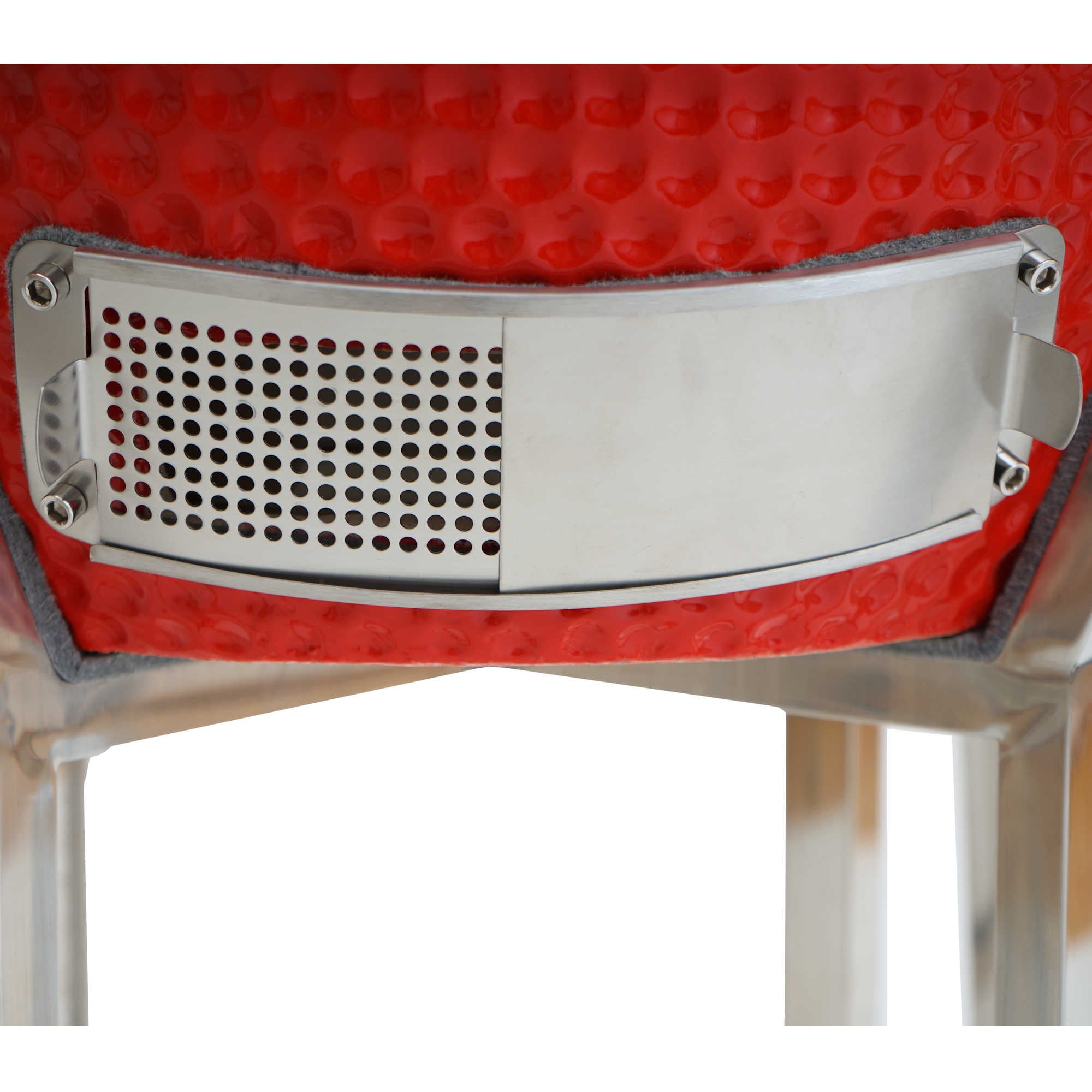 BBQ-Toro Kamado Grill Holzkohlegrill Ø 46 cm "KURO" mit Bambusablage, Thermometer, Grau