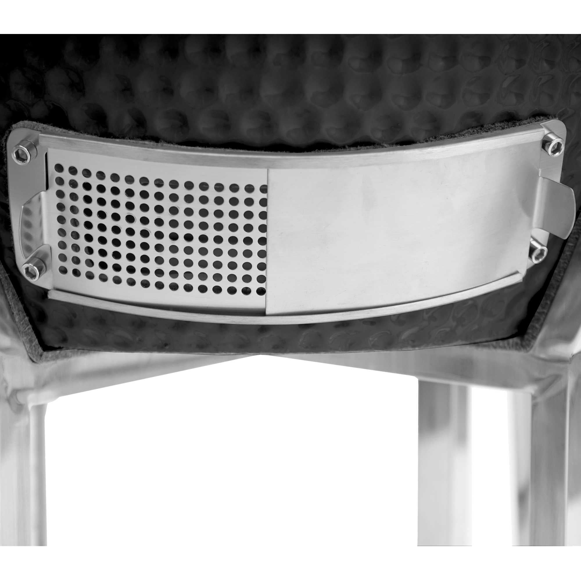 BBQ-Toro Kamado Grill Holzkohlegrill Ø 46 cm "KURO" mit Bambusablage, Thermometer, Grau