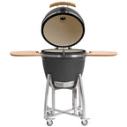 Kamado Holzkohlegrill "KURO", Ø 52 cm, inkl. Ablage, Thermometer