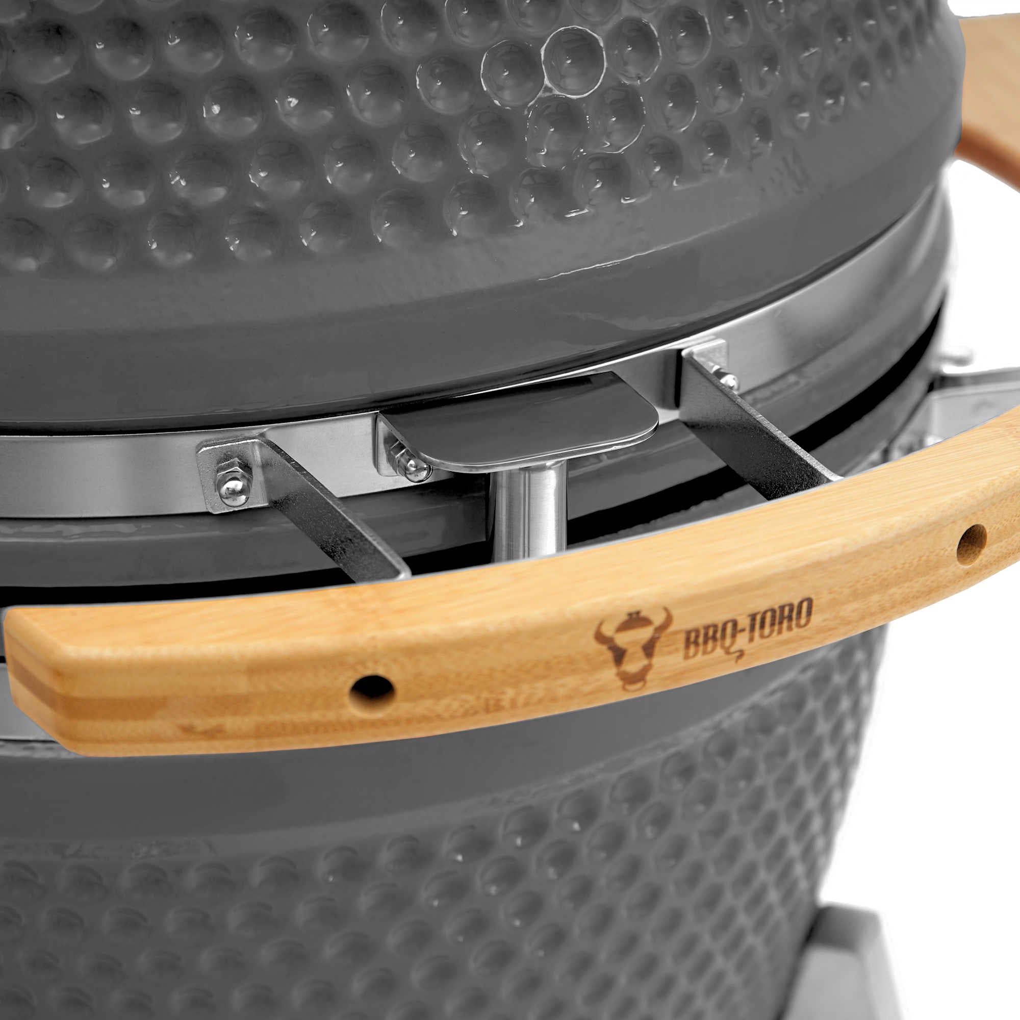 Kamado Holzkohlegrill "KURO", Ø 52 cm, inkl. Ablage, Thermometer