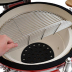 Kamado Holzkohlegrill "KURO", Ø 52 cm, inkl. Ablage, Thermometer