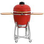 Kamado Holzkohlegrill "KURO", Ø 52 cm, inkl. Ablage, Thermometer