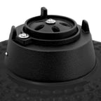 BBQ-Toro Kamado Grill Holzkohlegrill Ø 46 cm "KURO" mit Bambusablage, Thermometer, Grau
