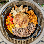 Kamado Holzkohlegrill "Yoru", inkl. Thermometer, Rädern