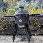 Kamado Holzkohlegrill "Yoru", inkl. Thermometer, Rädern