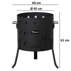 Kazan oven Ø 45 cm, incl. kazan, cast iron