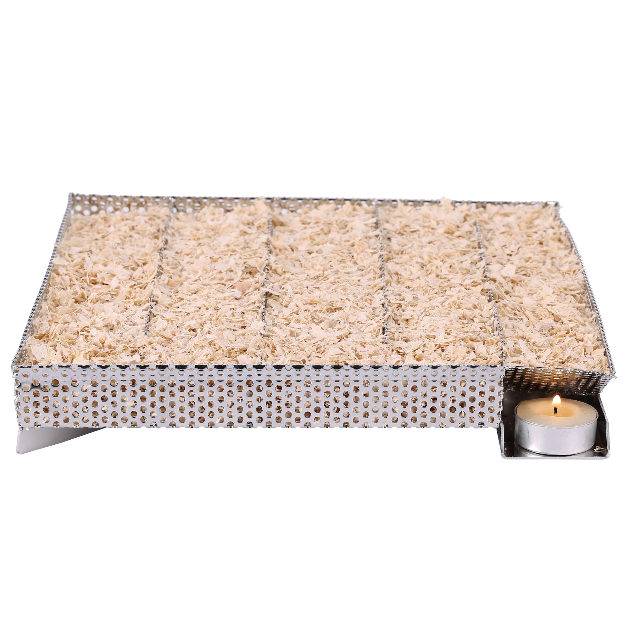 Kaltraucherzeuger für Sparbrand, 27 x 26,5 cm, Edelstahl