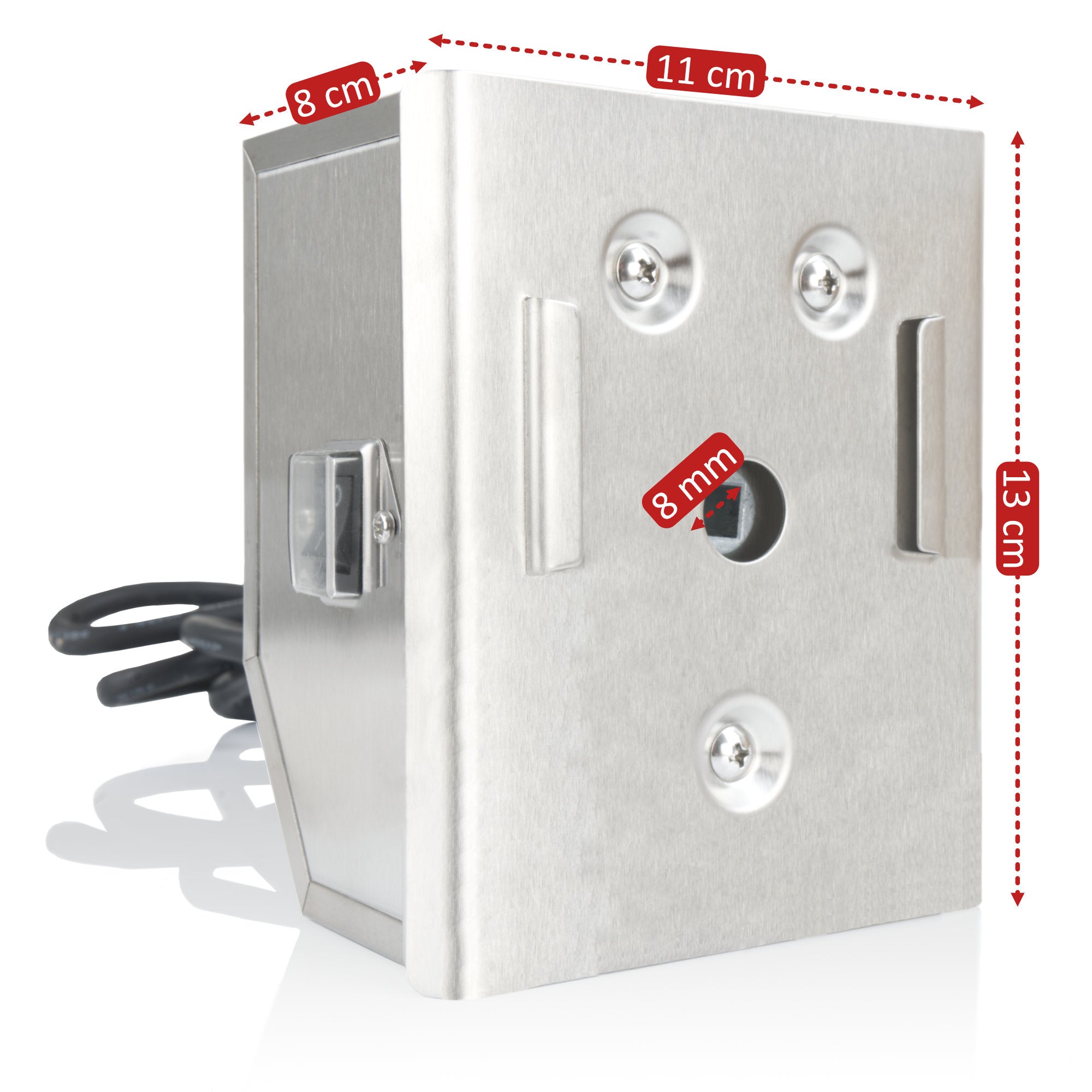 Yontwe SP-S40 Elektrische motor voor barbecue, 15 W, 60 kg, roestvrij staal, 2,7 rpm, professionele motor voor barbecue, kip, varken, gegrilde geit buiten