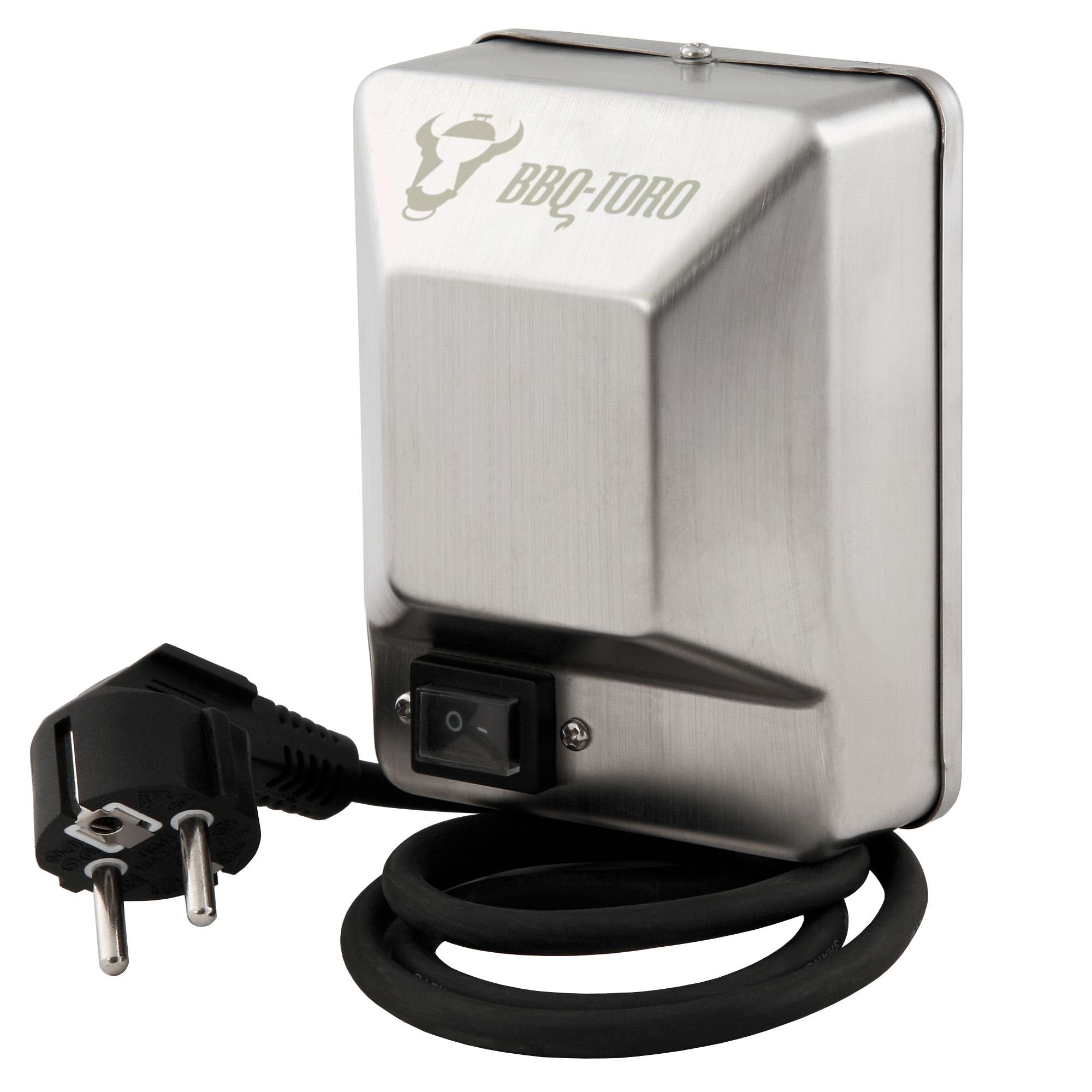 Grillmotor für Grillspieß, 220 - 240V, Edelstahl, Belastbar bis 10 kg