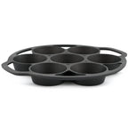 Muffinform für 7 Muffins, Gusseisen, je 100ml