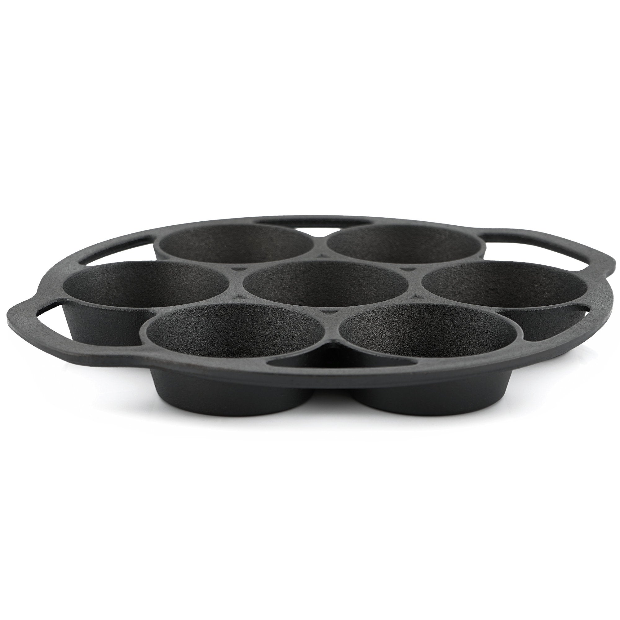 Muffinform für 7 Muffins, Gusseisen, je 100ml