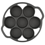 Muffinform für 7 Muffins, Gusseisen, je 100ml