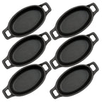 Servierpfännchen, 6er Set, Gusseisen
