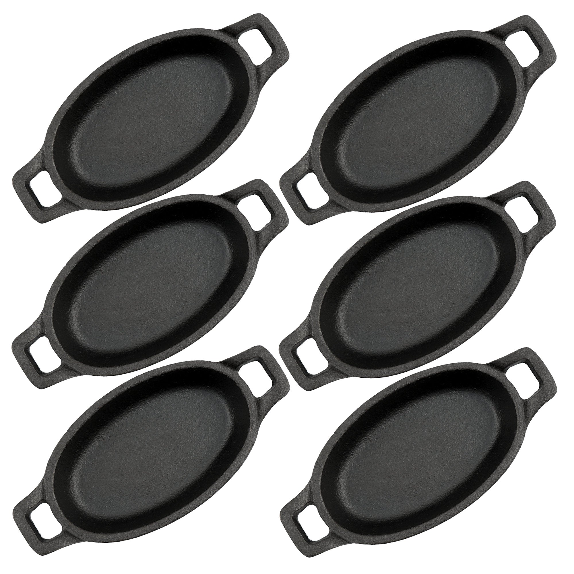 Servierpfännchen, 6er Set, Gusseisen