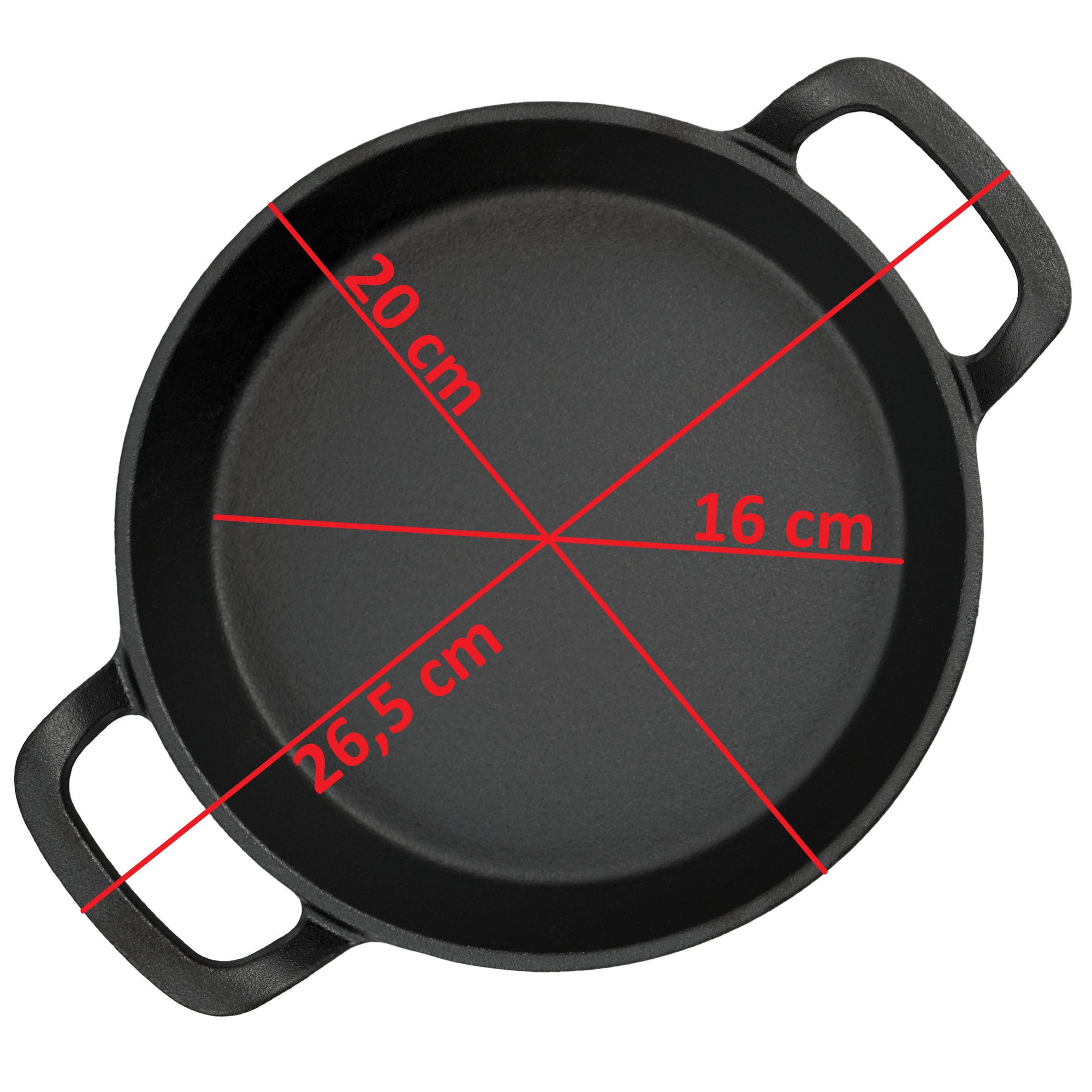 Servierpfännchen, Ø 20 cm, Gusseisen