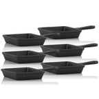 Raclette Pfännchen, 6er Set, 12,5 x 18 cm, Gusseisen