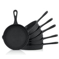 Grillpfännchen, 6er Set, Ø 12,5 cm, Gusseisen