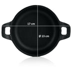 Grillpfännchen, 6er Set, Ø 13 cm, Gusseisen