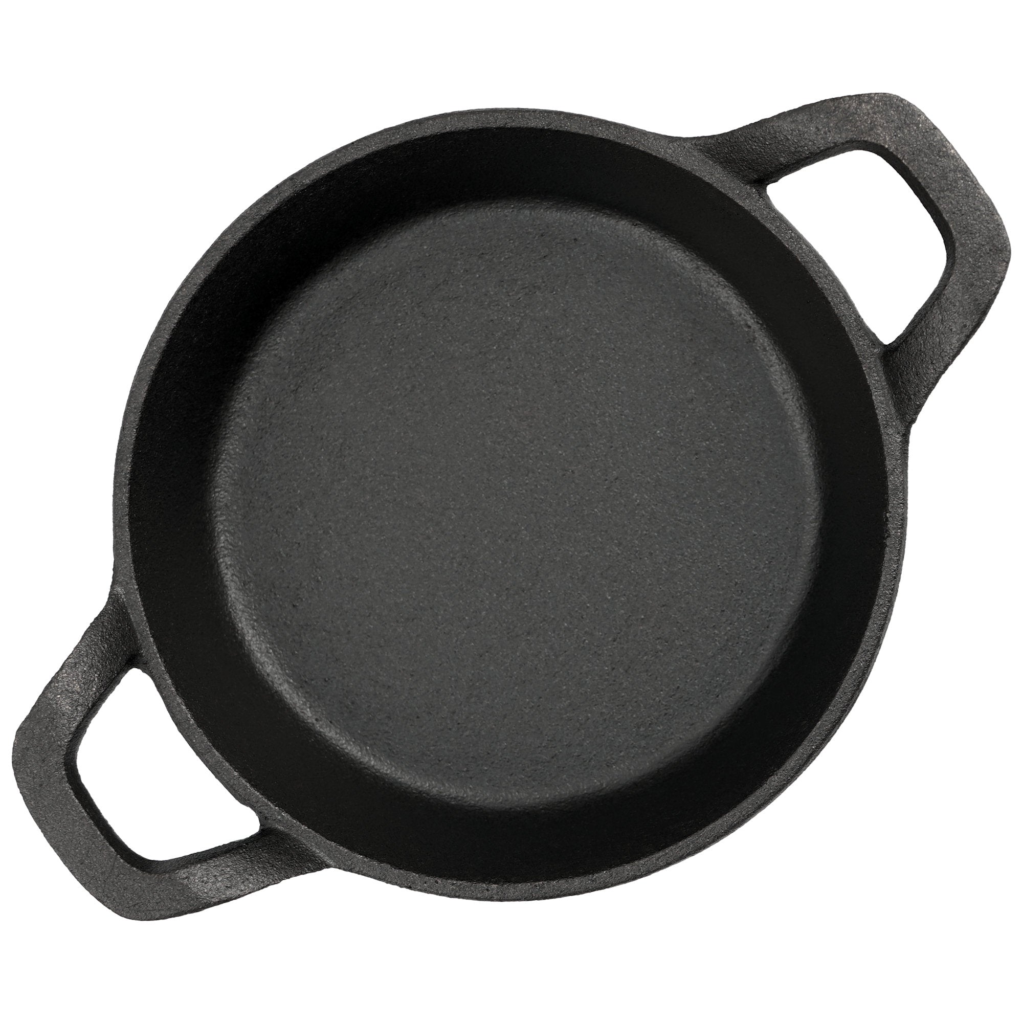 Servierpfännchen, Ø 16 cm, Gusseisen, inkl. Holzunterlage