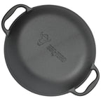 Poêle à paella, Ø 36 cm, en fonte, pour 6 personnes, avec poignées