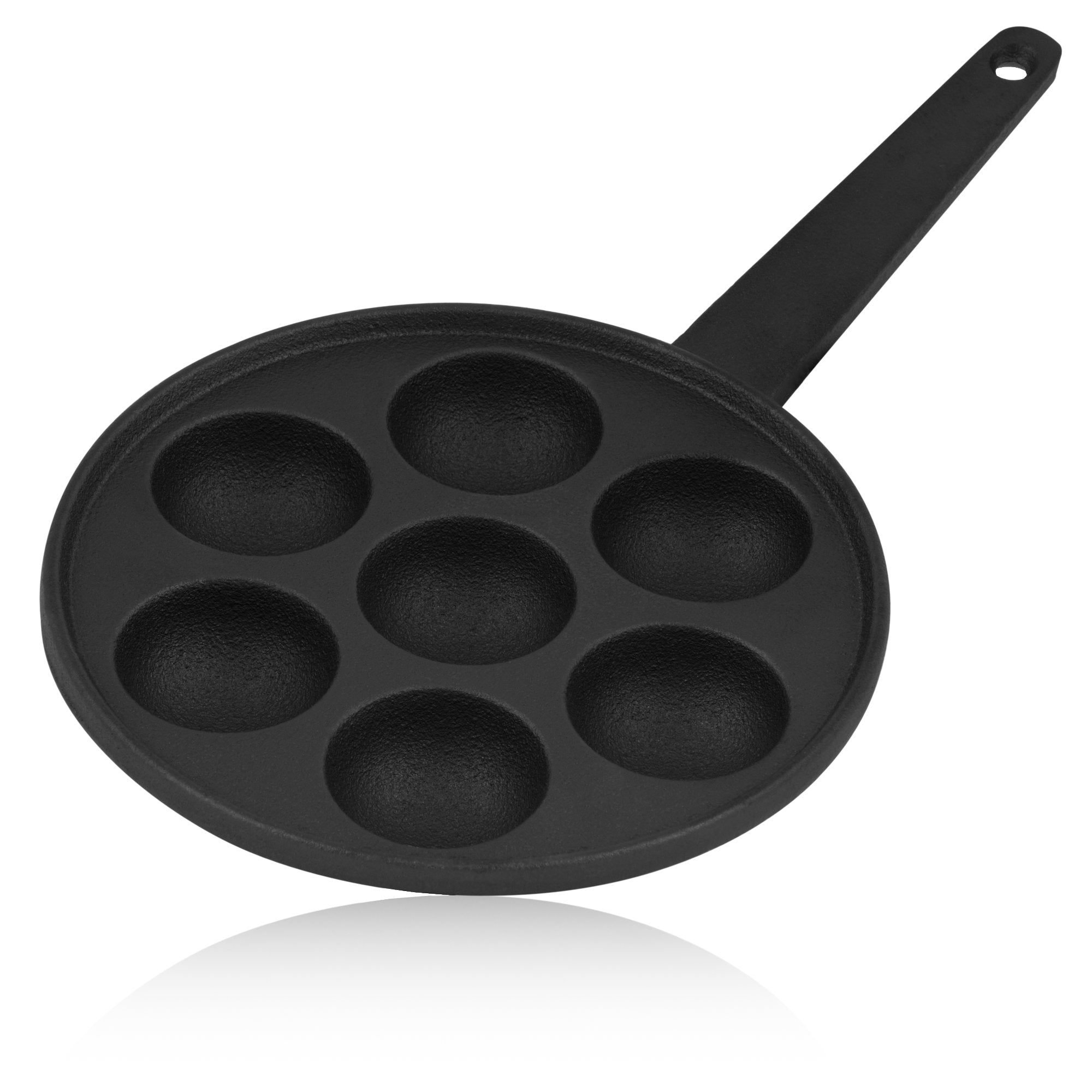 Poffertjes Pfanne, Ø 20,5 cm, Gusseisen, für 7 Förtchen