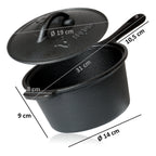 Casserole en fonte, 1,6 litre, avec couvercle