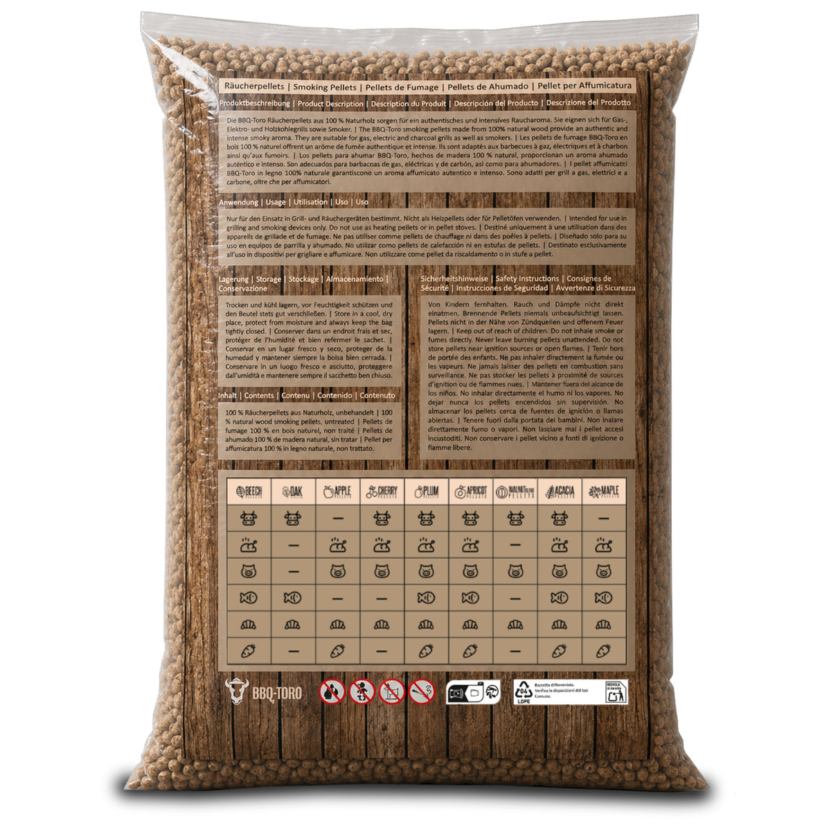 Räucherpellets "Walnut Blend", 100% Holz (vorwiegend Walnuss)