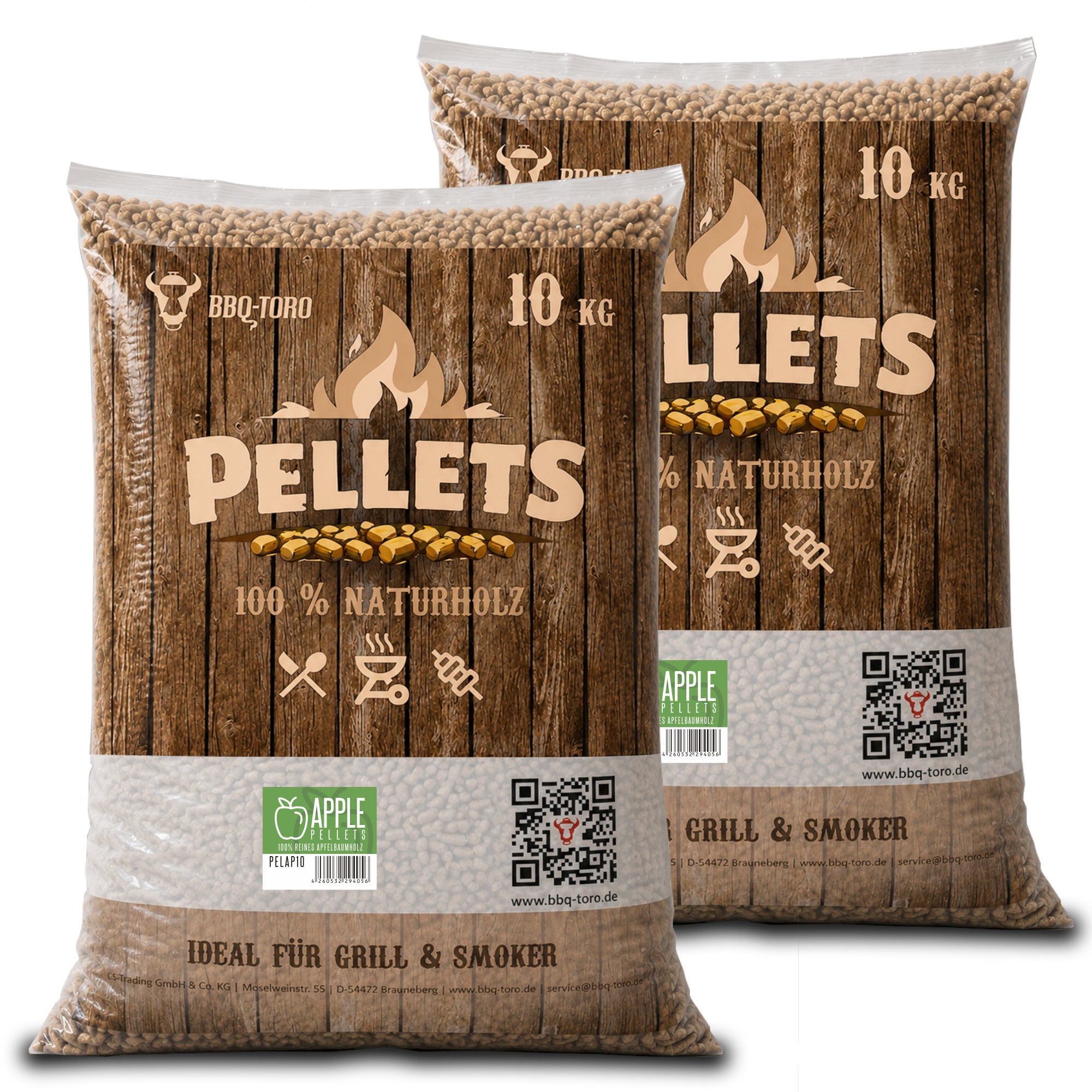 Räucherpellets "Apple Pellets", 100% Apfelbaumholz