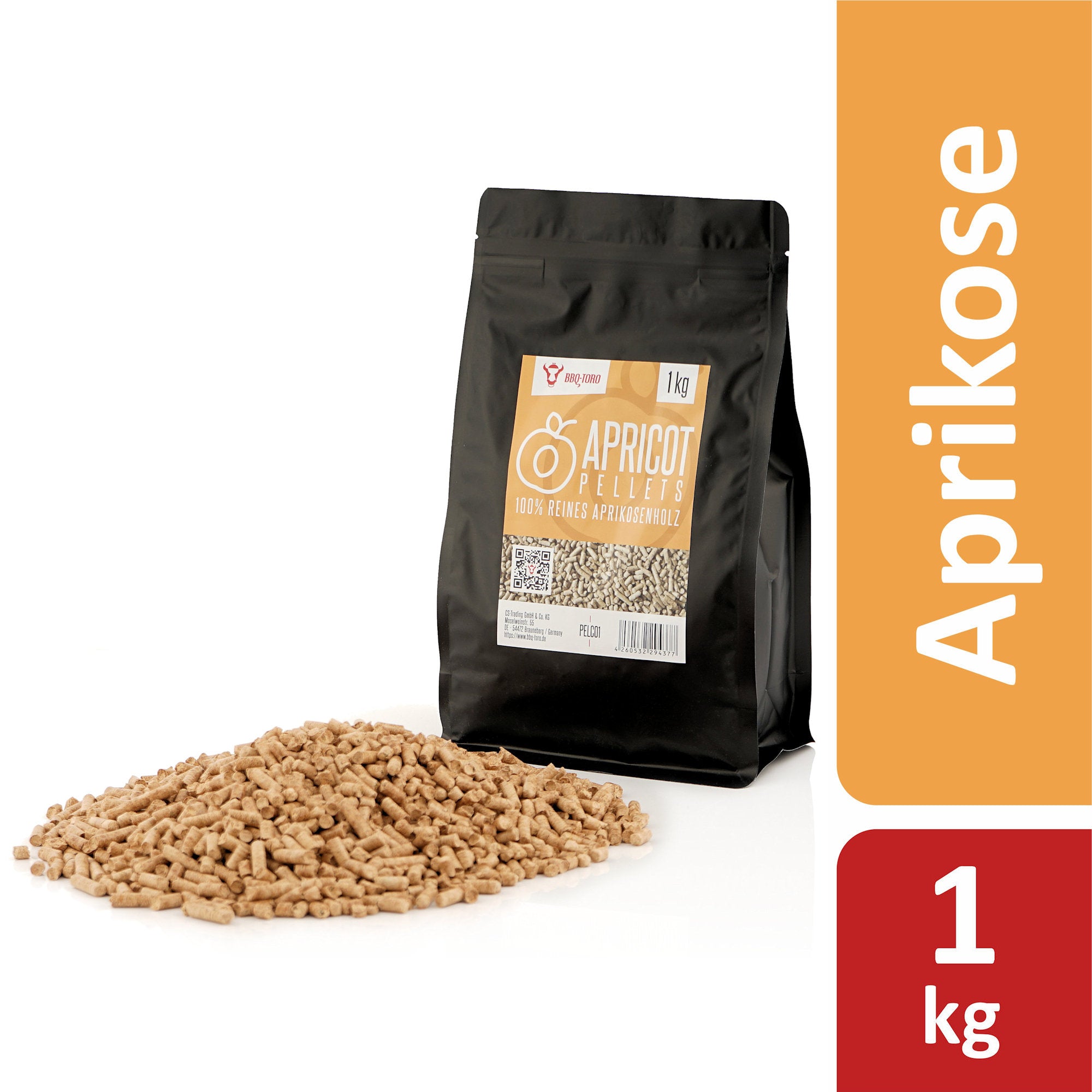 Räucherpellets "Apricot Pellets", 100% Aprikosenholz
